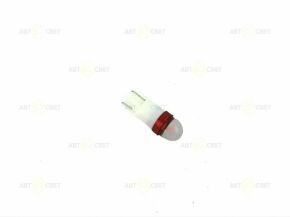 Автолампа светодиодная 12V T10 RED 5SMD