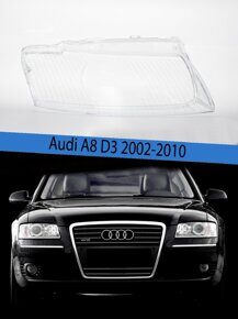 Стекло фары Audi A8 D3 (2002-2010) Левое