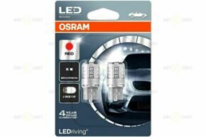 Автолампа светодиодная 12V W21W LED RED 7705R-02B (к-т) Osram