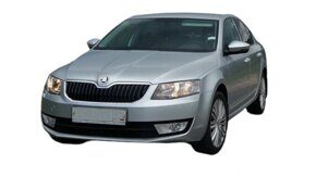 Стекло фары Skoda Octavia A7 (2013-2017) дорестайлинг Левое