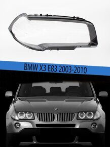 Стекло фары BMW X3 E83 (2004-2010) Левое