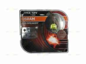 Автолампа 12V H3 55W+60% Fog Breaker (к-т) Osram