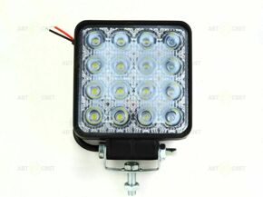 Фара светодиодная квадратная 12-24V 64smd 48W ближний