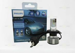 Автолампа светодиодная 12-24V H4 Led 6500K Ultinon Essential Led Philips